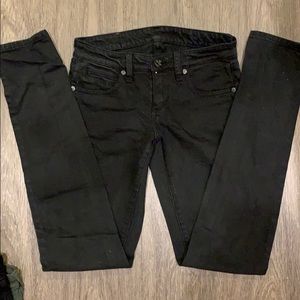 BCBG Maxazria Mia B Skinny Shadow-Black Jean s25